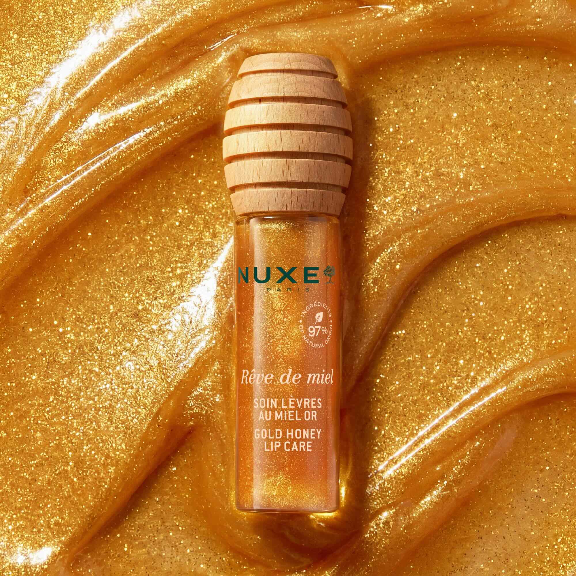 Gold honey lip care with lip case & charms - Image 2